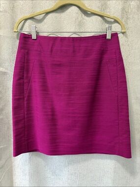 Talbots Magenta Pencil Skirt 4p